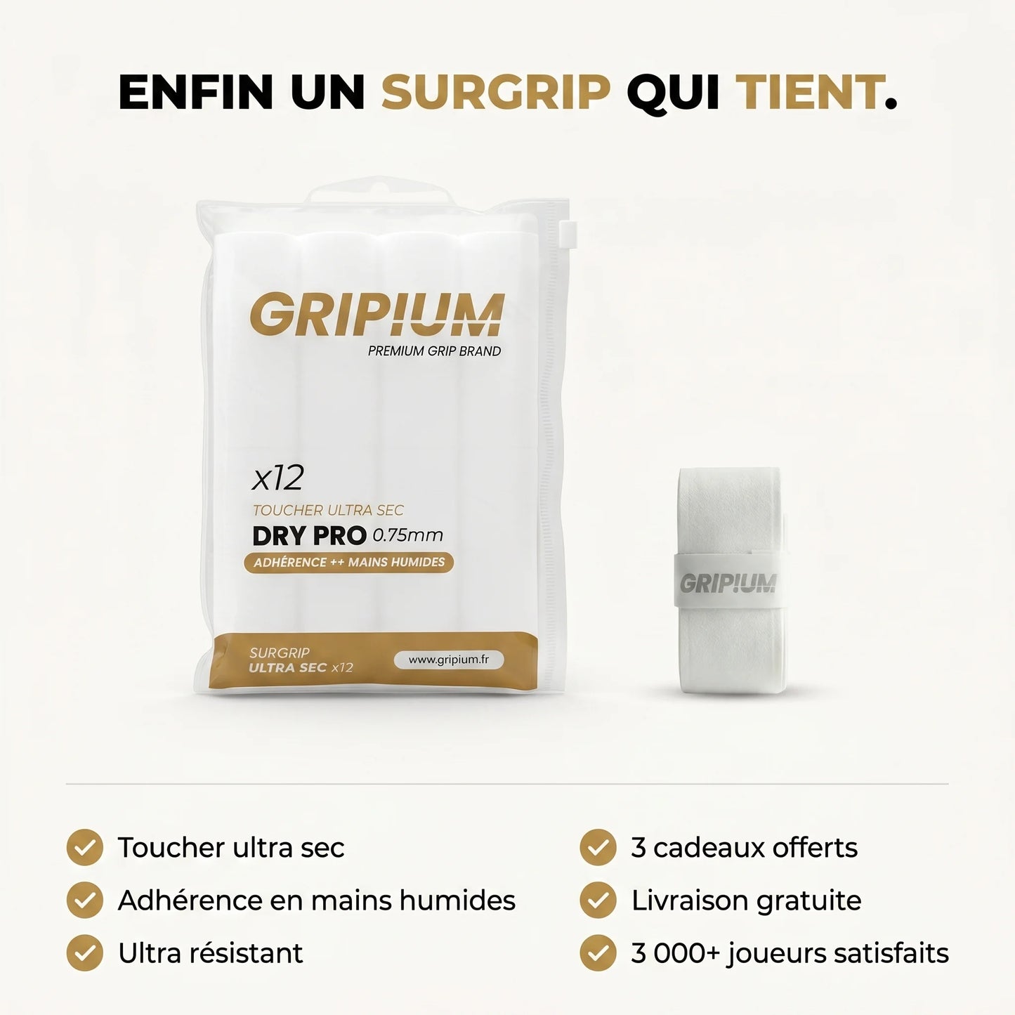 Surgrip Dry Pro – Spécial mains moites